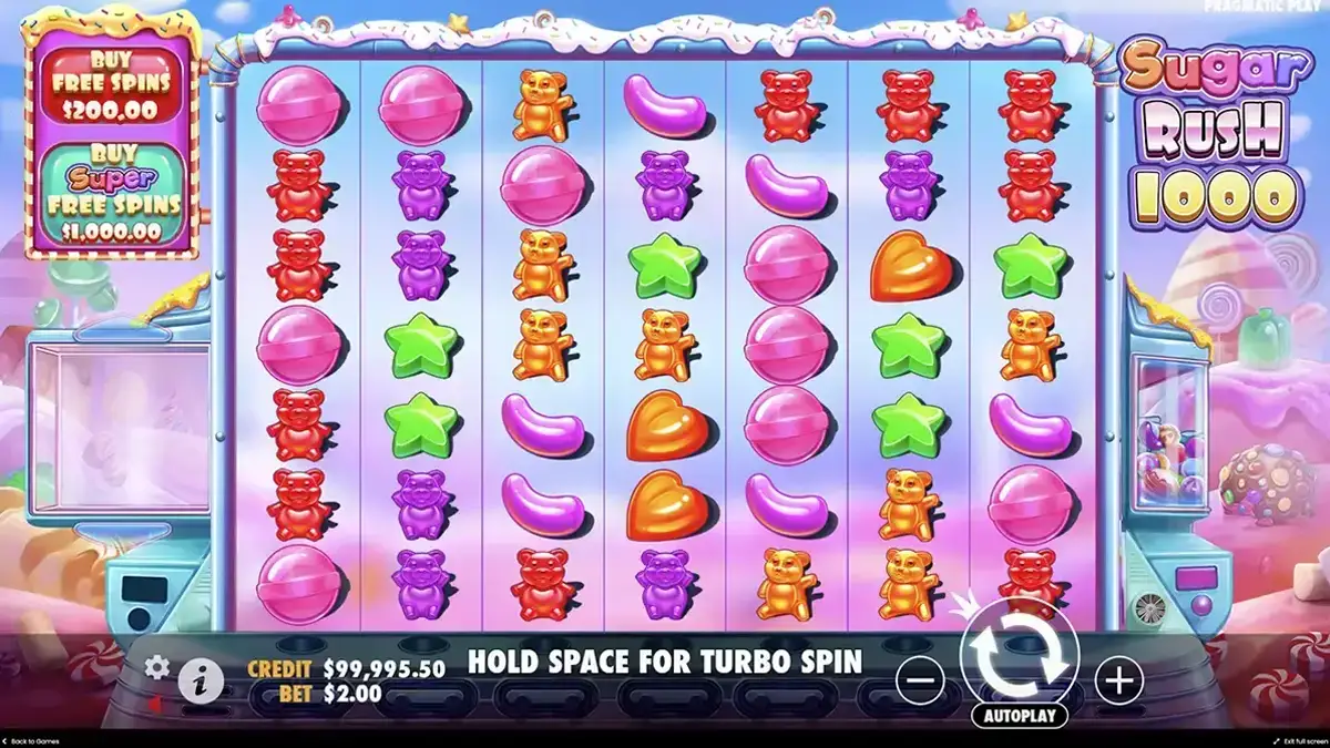 Pros y contras de la tragamonedas Sugar Rush 1000